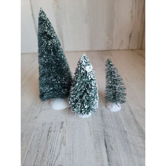 Frosted tree mini branch village accessory xmas - Picture 2 of 6